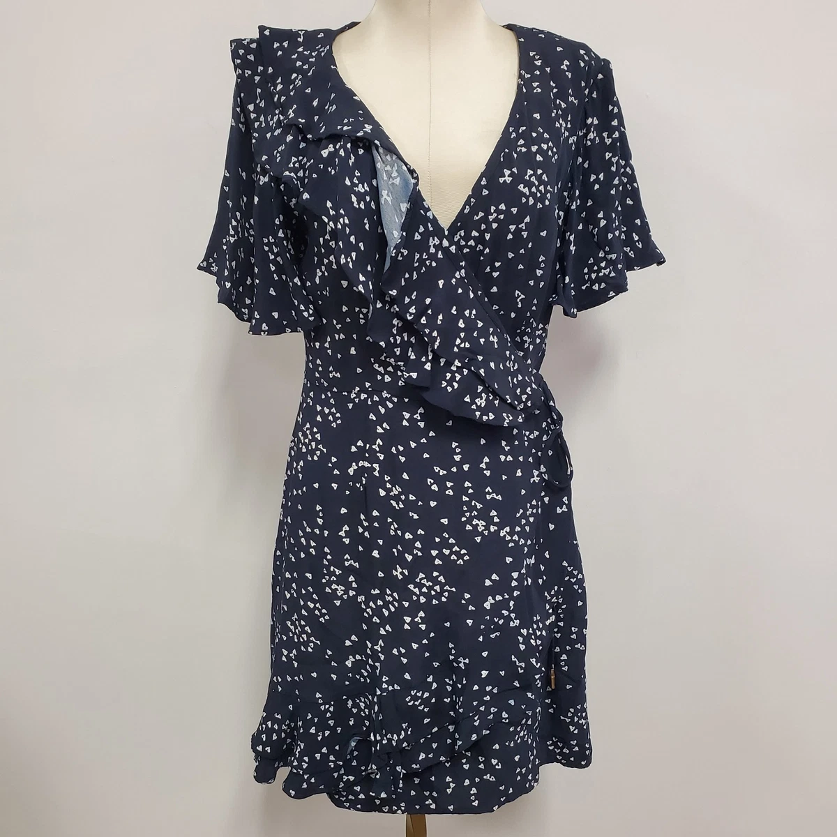 Knee Length Short Sleeve Regular Size Wrap Dresses for sale | eBay