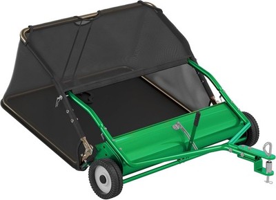 48'' Tow Behind Lawn Sweeper Leaf Collector Sweeper for Lawn Grass Sweeper Hopper