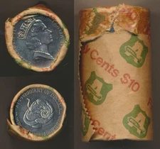 Australia: 1991 50c Ram's Head Roll of 20 Choice/ Gem, Cat $16 each in UNC