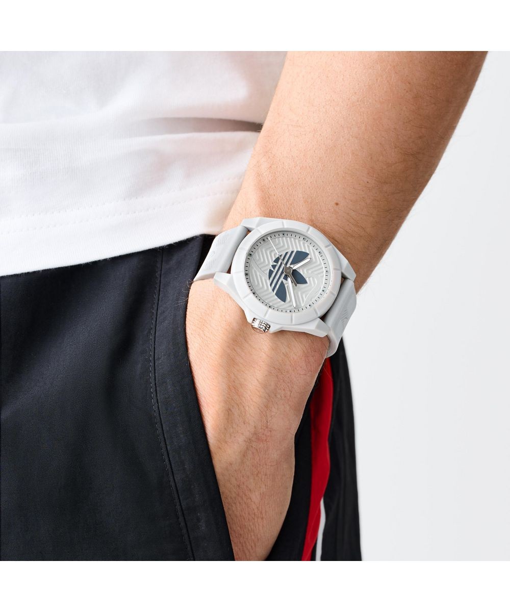 Adidas Originals Grey Unisexs Analogue Watch Project Four AOST25035