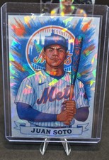 2025 Juan Soto Custom Art Card Broken Glass Refractor Mets MLB Baseball