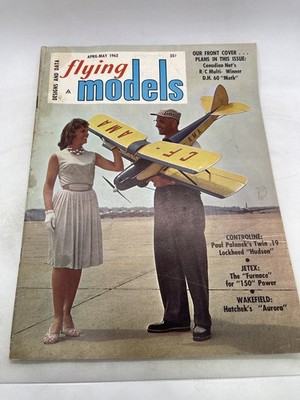 Flying Models Magazine April-May 1962 RC Multi-Winner D.H. 60 Moth Model