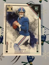 2025 Panini Impeccable #80 Jaxson Dart Rookie RC Silver #08/60 NY Giants A762