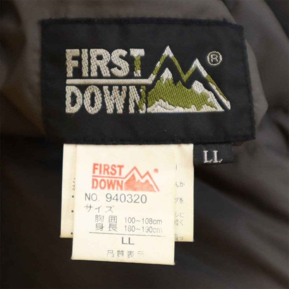 FIRSTDOWN reversible Down jacket LL Black x gray … - image 9