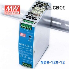 Mean Well NDR-120-12 Single Output Industrial Power Supply 120W 12V - DIN Rail