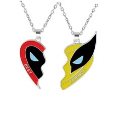 Best Friends Necklace For 2 Bff Matching Heart Puzzle Pendant Silver Silver 1