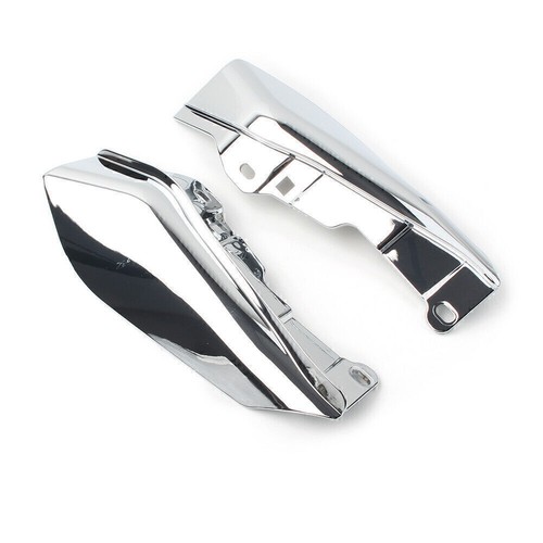 Chrome Mid-Frame Air Deflector Trim Heat Shield For Harley Road Glide 09-16 - Picture 4 of 7
