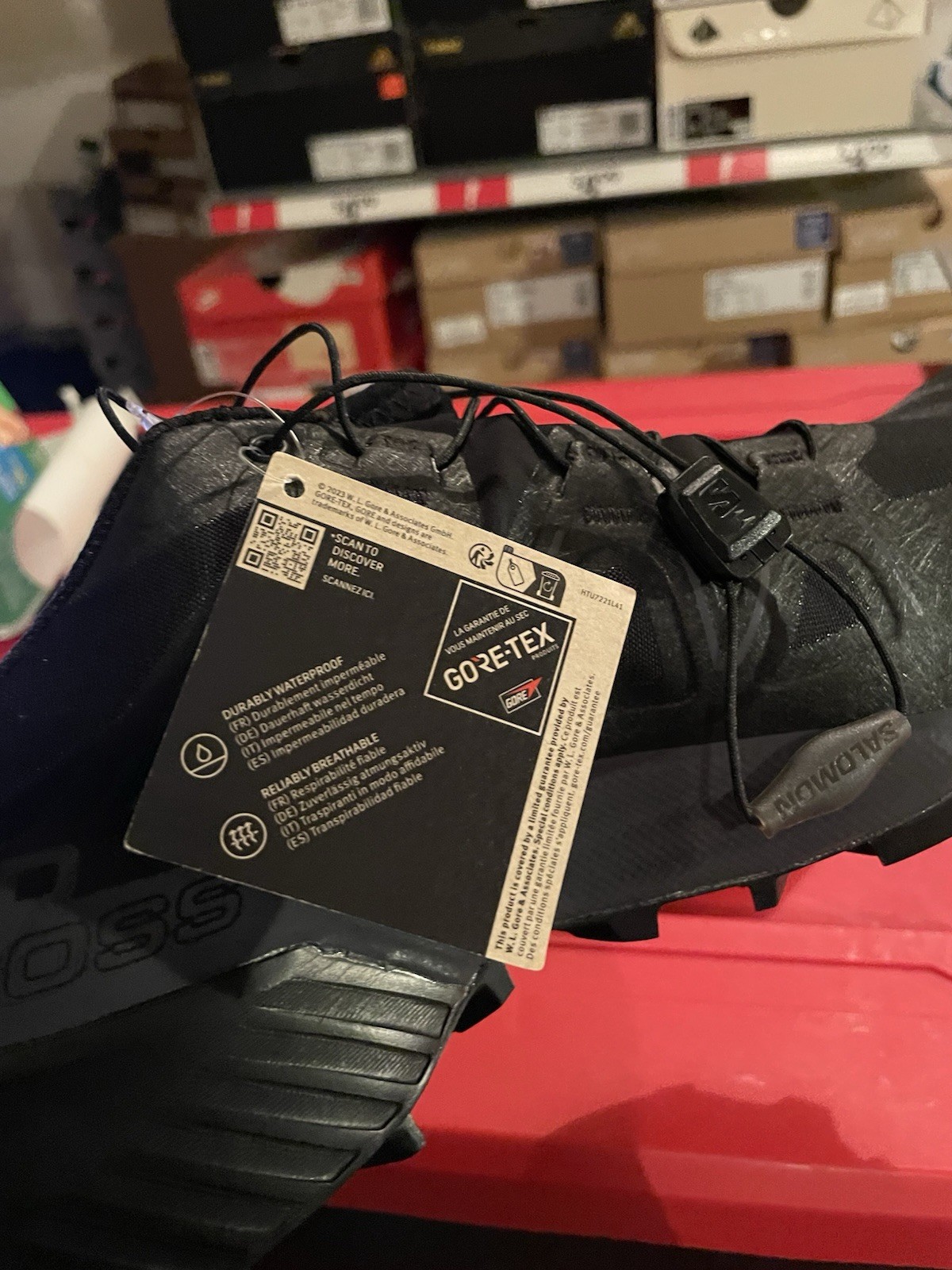 Scarpe da Trail Running Uomo Salomon Speedcross GTX Gore Tex Nero 475690 Taglia 11