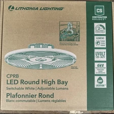 CPRB LED Round High Bay Lithonia Lighting White
