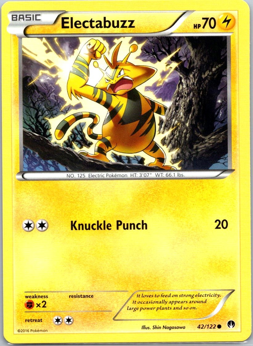 Electabuzz 42/122 Common XY - BREAKpoint 2016 NM