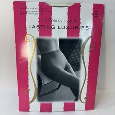 Victoria Secret Control Top Pantyhose Lasting Luxuries Nude Large DISCONTINUED
