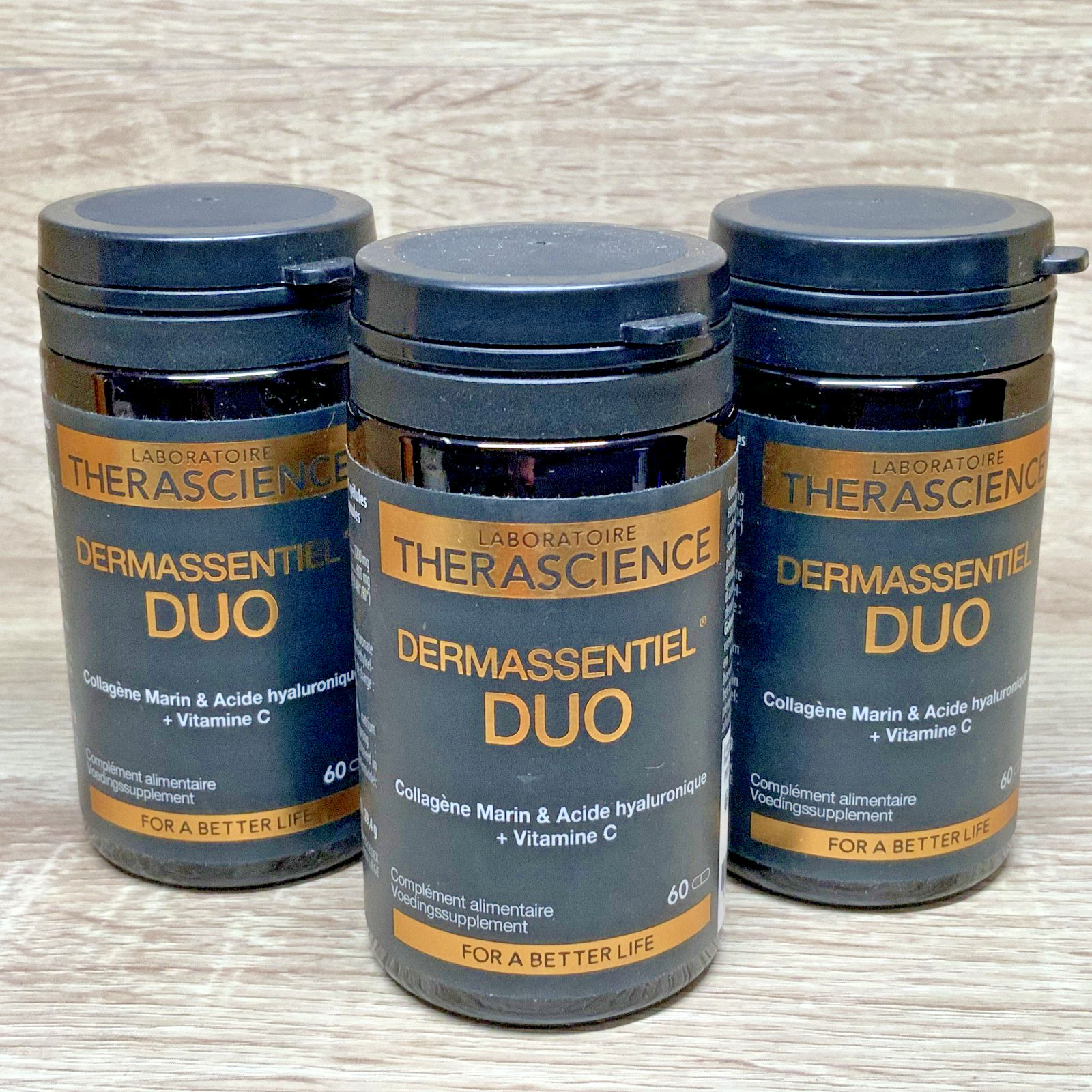 Peau sèche et rides : collagène et acide hyaluronique THERASCIENCE 3x60 gélules