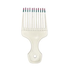 Vintage Color Dip HAIR PICK Lift Comb White Retro 80s USA Patent