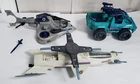D-868 VTG. 1980/90'S G.I. JOE VEHICLES-SKYSTORM X-WING CHOPPER, MUDBUSTER JEEP+!