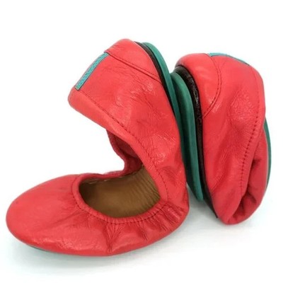 Tieks Ballet Flats Slip-on Limited Edition Poppy Travel Round Toe - Main Image