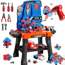 Construction Mechanic Pretend Play Tool Box Electronic Drill Ages 3-8