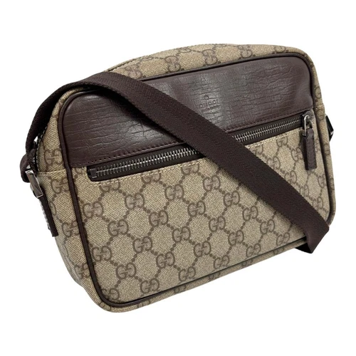 Gucci 114291 GG Supreme sac à bandoulière pochette diagonale suspension fermeture éclair