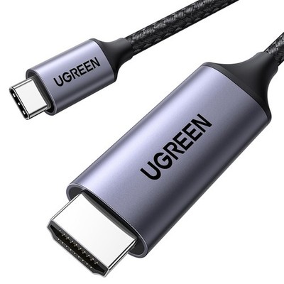 UGREEN USB C HDMI Kabel 4K 60Hz 2m Thunderbolt 3 Geflochten Aluminium iPhone