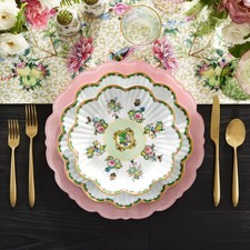 Famille Rose Scalloped Salad Plates