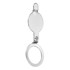 Peephole Cover, Diameter 0.79", Inside 0.63", Polished Chrome