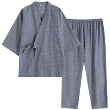 SISOFTLY Men's Stylish Jinbei Japanese summer wear - Sizes M, L, XL - Fa