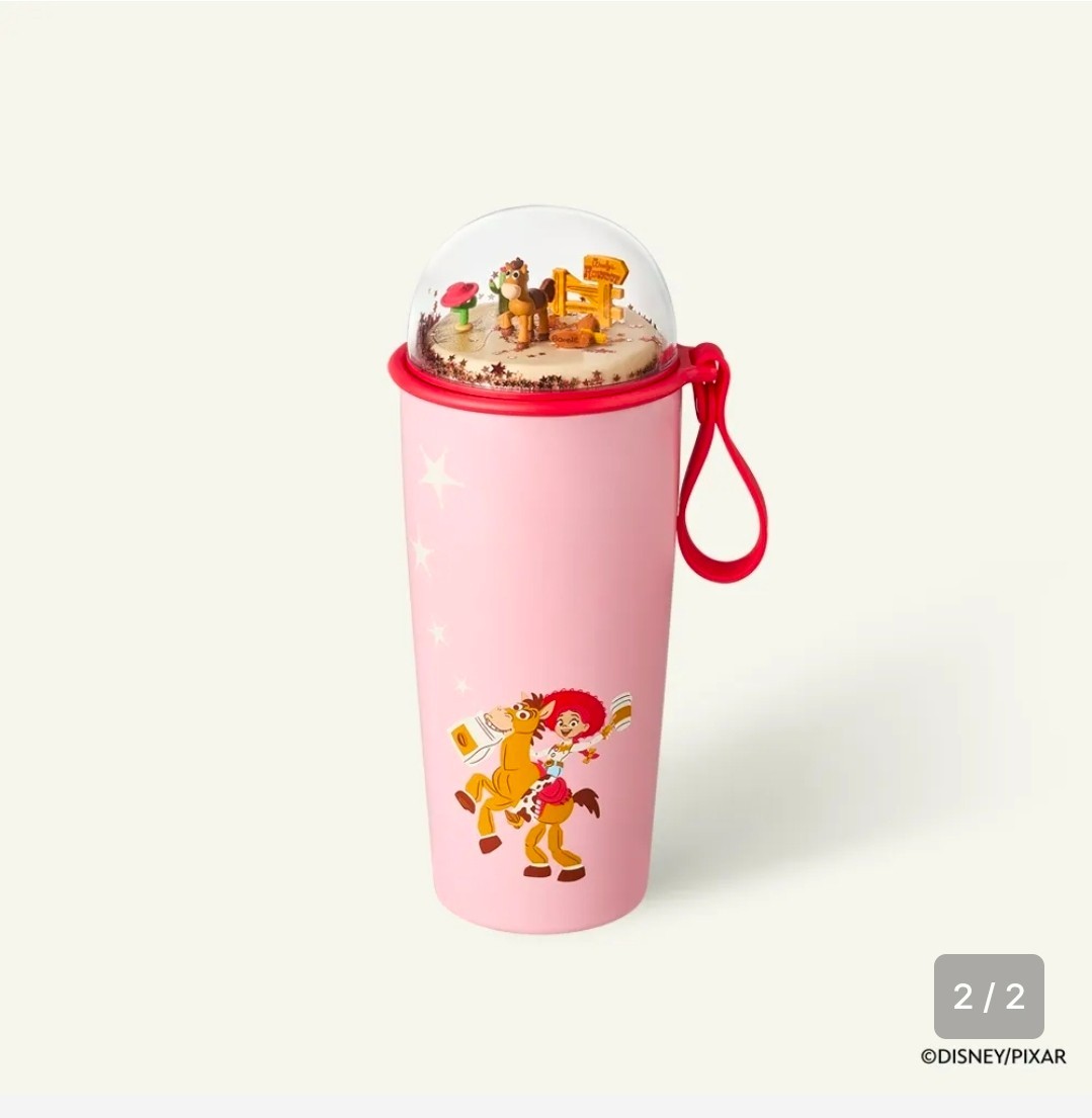 Starbucks Korea 2026 SS Toy Story Buzz Woody Chubby Dome 473ml