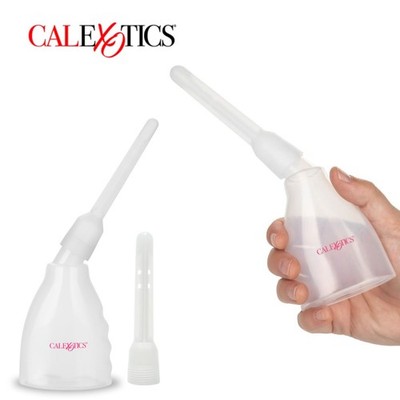 Reusable Vaginal Anal Cleansing Douche and Enema System with 2 Nozzles