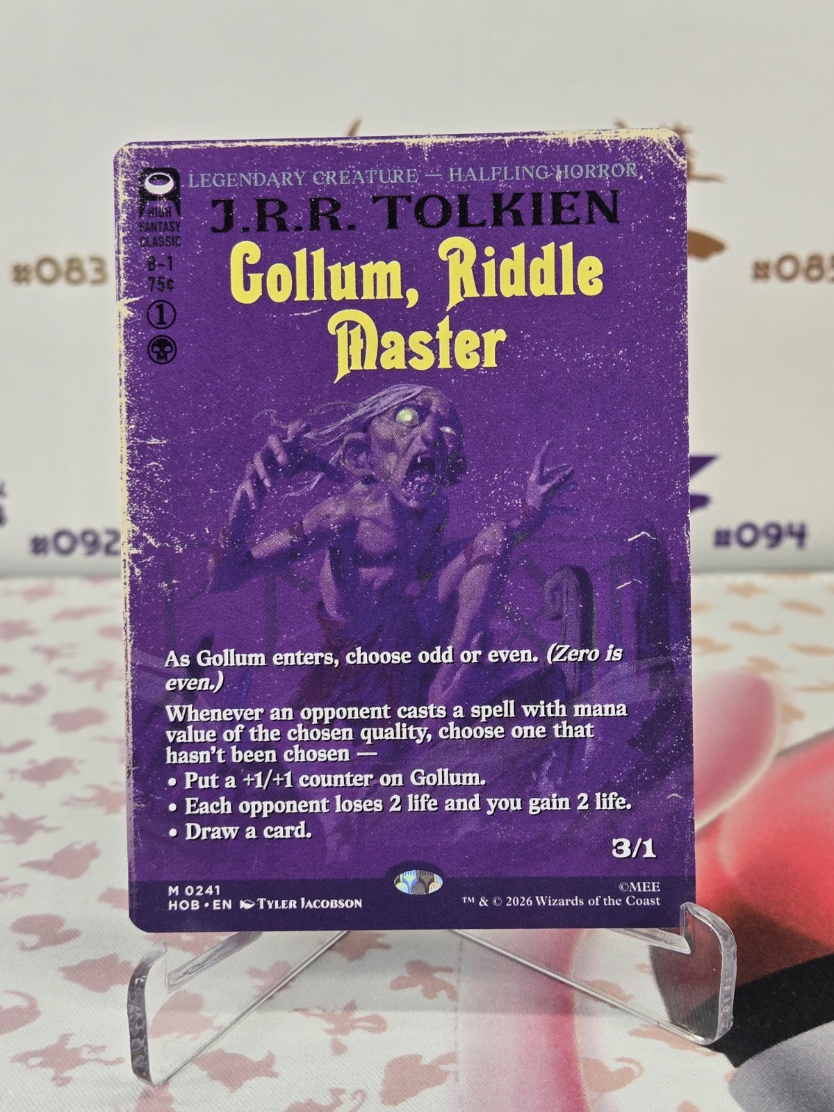 MTG Gollum, Riddle Master (Borderless) Regular - The Hobbit 