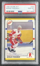 SERGEI FEDOROV PSA 10 1990-91 SCORE ROOKIES AND TRADED #20T RC RED WINGS 4666