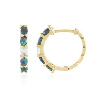 Cavill Opal Ohrringe Damen Sterlingsilber 925 Vergoldet 1,33Ct Oval