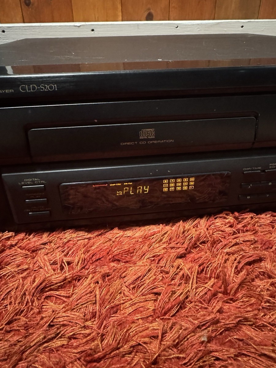 PIONEER Laser Disc Player CLD-S201 CD CDV LD PLAYER - TESTED