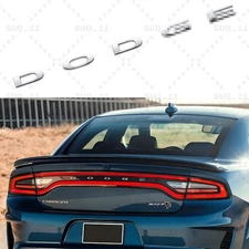 For 2015-2024 Charger 3D Rear Tailgate Letters Trunk Emblem Gloss Silver Badges