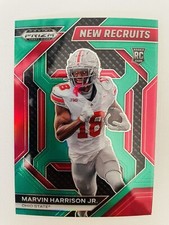 2024 Prizm Draft Picks Marvin Harrison Jr. Green New Recruits #NR-MHJ Cardinals