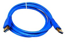 USB 3.0 Type A Male to Type A Female Extension Cable 6ft - Blue