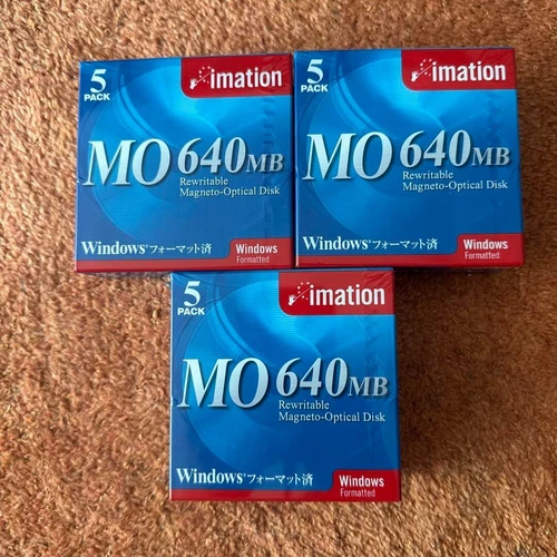 [ New ] IMATION MO 640MB Magneto Optical Disk lot of 15 250510