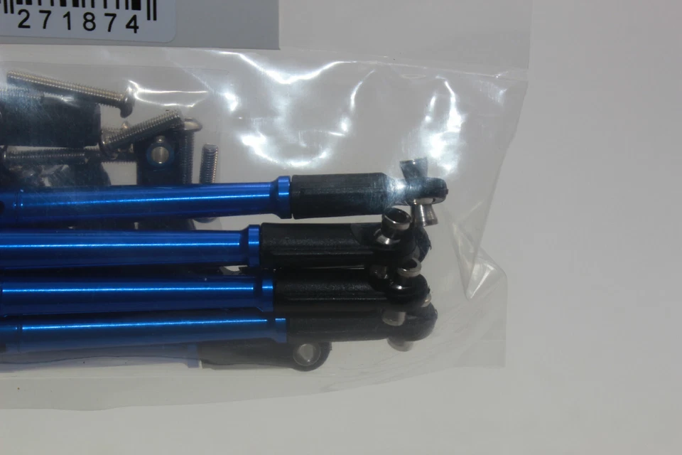 GPM ER160-B Aluminium Barre de Direction Thread Trod Jeu Bleu 1:10 REVO 56087 - Image 3 of 4