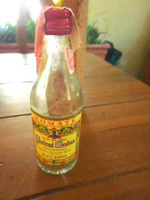 Cardinal Mendoza glass Mini Bottle, empty, original container