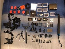 MASSIVE Set of GoPro Accessories (40+) AND GoPro Hero 3+ Black