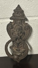 Large Antique Cast Iron Door Knocker 