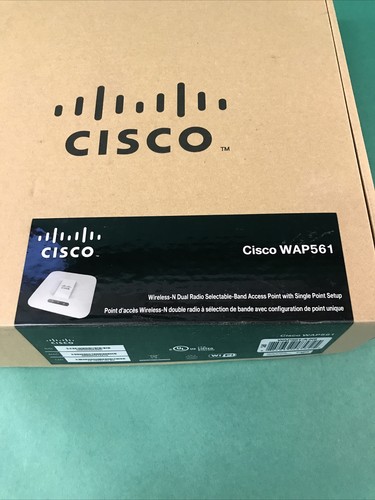 Brand New! Cisco WAP561-A-K9 Single Radio 450Mbps Access Point w/ PoE - Afbeelding 2 van 8