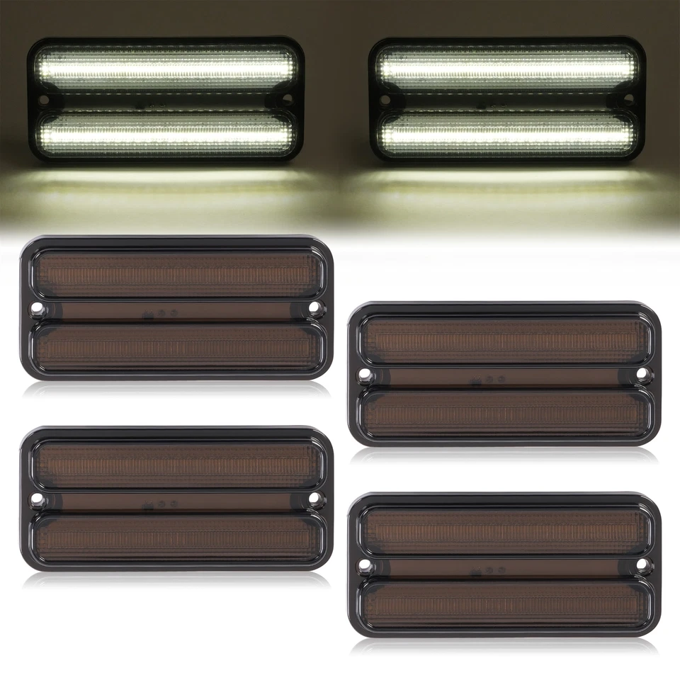 Luces LED laterales 4 piezas para camioneta Chevy C10/C20 1968-1972 y panel C10 1967 Foto 2 de 4