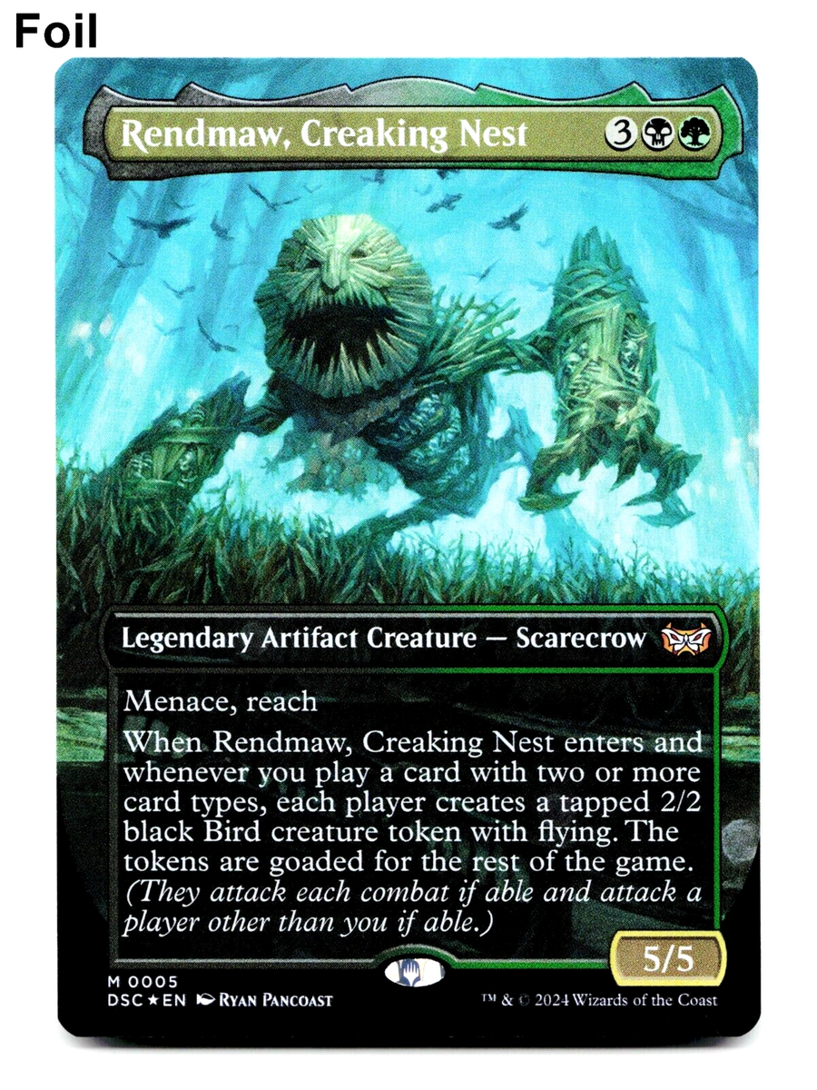 Rendmaw, Creaking Nest (Borderless) - FOIL - Commander Rendmaw, Creaking Nest (Borderless) - FOIL - Commander