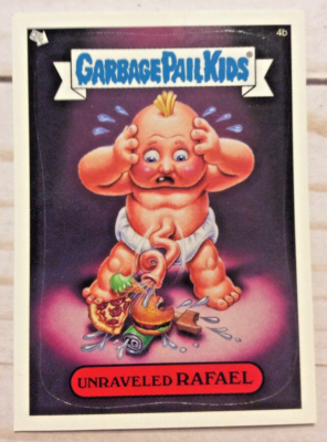 2004 Topps Garbage Pail Kids Unraveled Rafael Sticker Card 4b