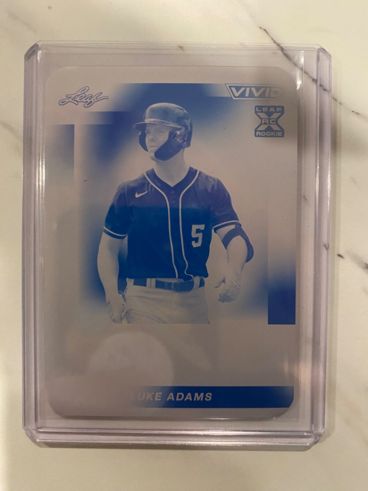 2023 Leaf Vivid Printing Plate Cyan 82 Luke Adams /1 (RC) for sale