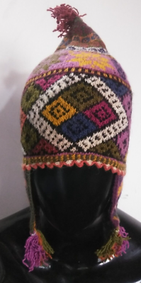 Chullo fatto a mano peruviano cappello cappello unisex caldo