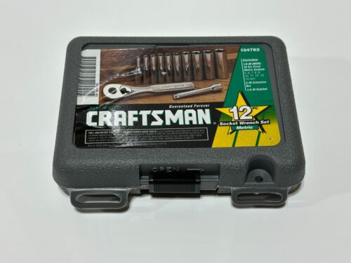 Craftsman Tools USA 34782 NEW 12pc Metric 1/4’ Drive Socket Ratchet Set, 6 Point - Picture 1 of 6