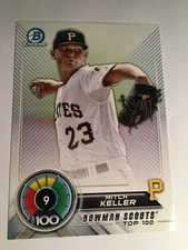 2018 Bowman Scouts Top 100 5x7 /49 Mitch Keller Pirates BTP9