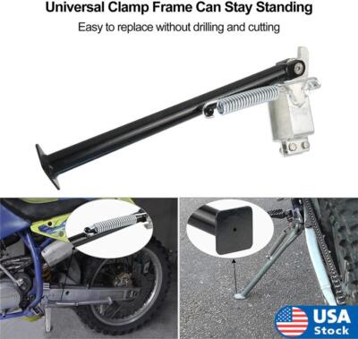 14'' Clamp Frame On Side Kick Stand for Dirtbike HEAVY DUTY Off Road Bikes