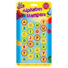 Alphabet Stampers 26 UPPERCASE Letters Kids Pre-school Learning Arts & Crafts 