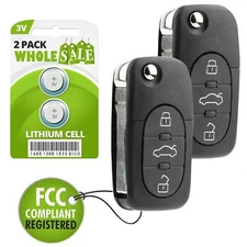 2 Replacement For 98 1999 200 2001 Volkswagen Beetle Golf Jetta Passat Key Fob